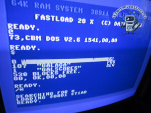 Commodore 64 odzyskał komunikację ze stacją dyskietek.